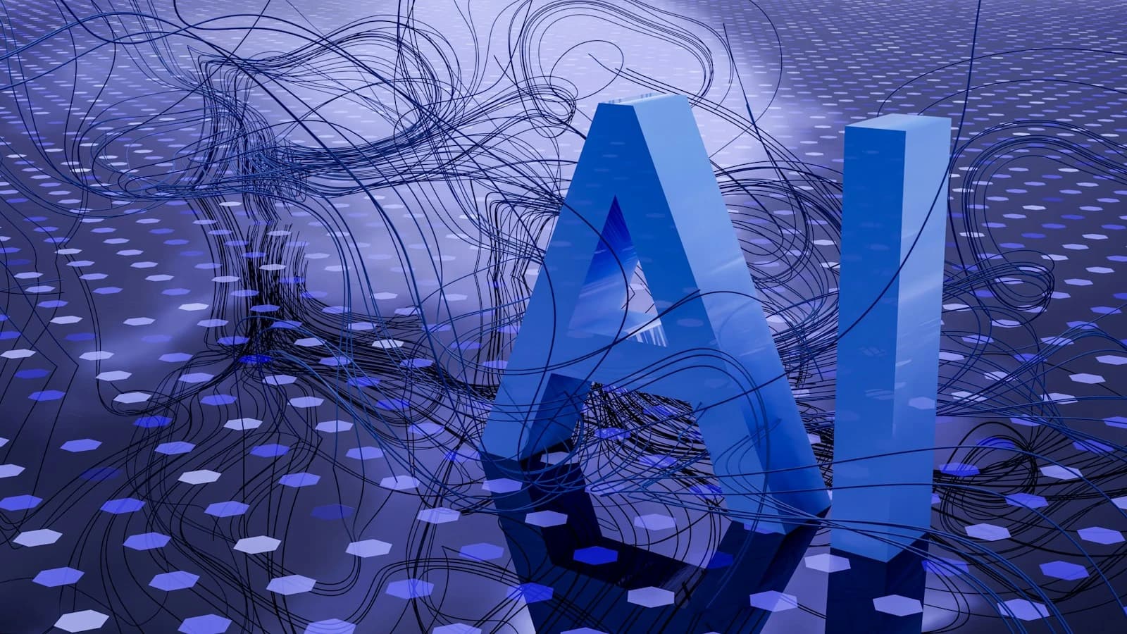 An artificial-intelligence themed visual representing intelligent automation.