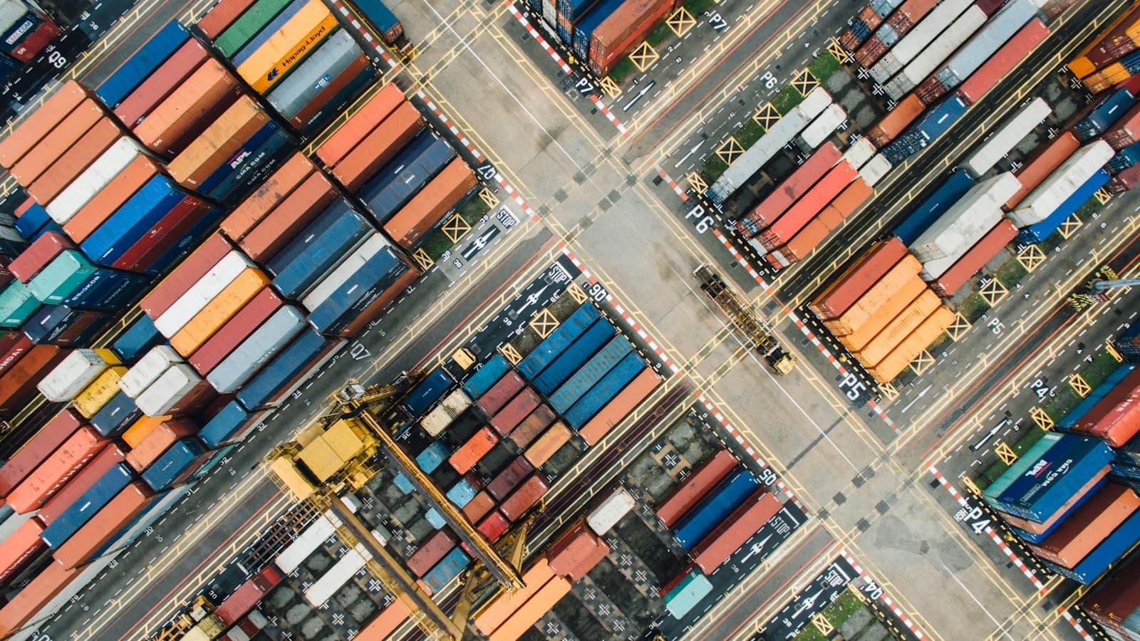 A container port illustrating logistics, freight and supply-chain operations.