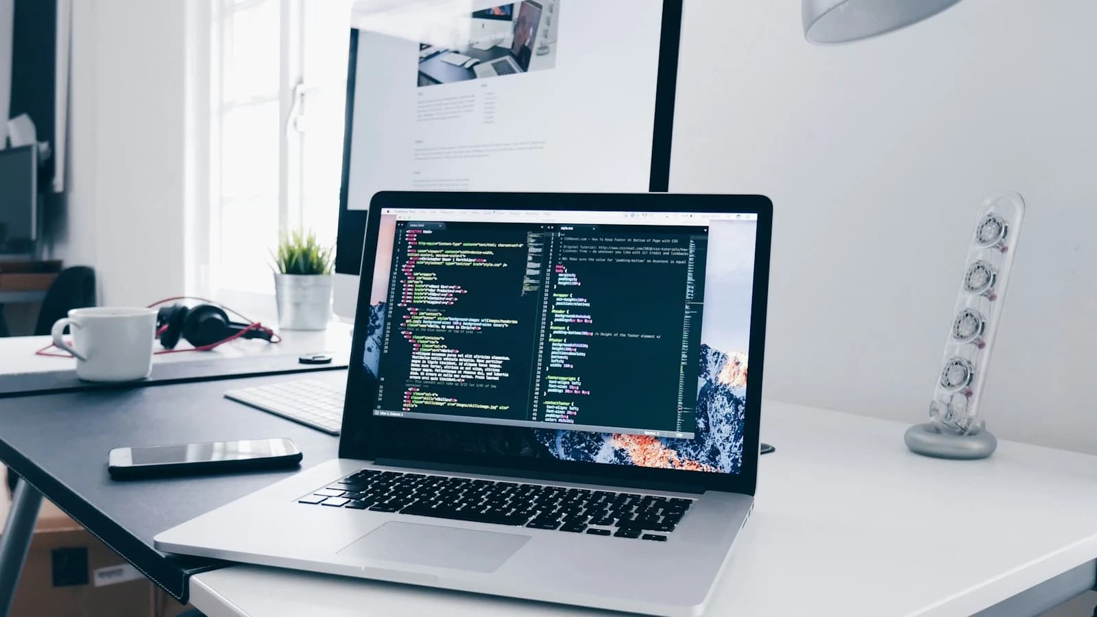 مساحة تطوير ويب لتوضيح إنشاء مواقع Next.js.